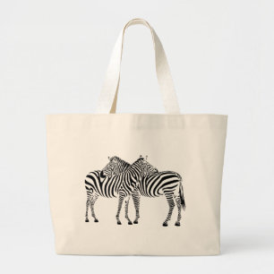 Bolso De Tela Gigante Amor de cebra