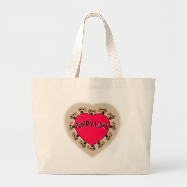 Bolso De Tela Gigante Amor de las putas (Frente)