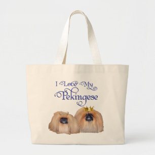Bolso De Tela Gigante Amor de Pekinés