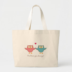 Bolso De Tela Gigante amor del búho usted