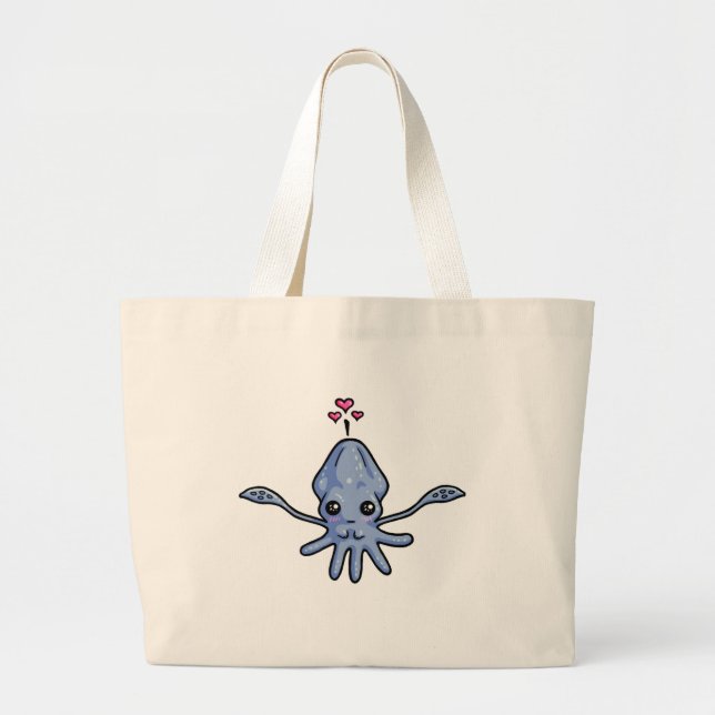 Bolso De Tela Gigante Amor del calamar (Frente)