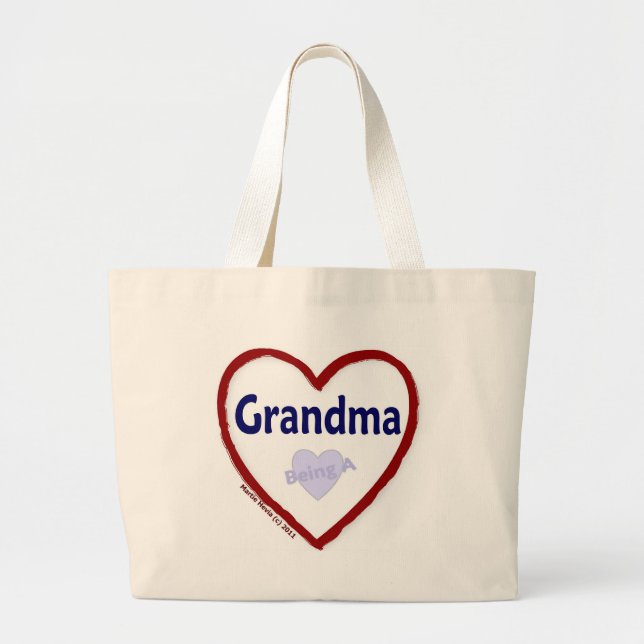Bolso De Tela Gigante Amor que es una abuela (Frente)