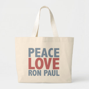 Bolso De Tela Gigante Amor Ron Paul de la paz