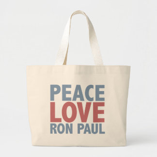 Bolso De Tela Gigante Amor Ron Paul de la paz