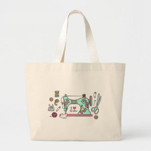 Bolso De Tela Gigante Amor suave para masticar Ilustracion