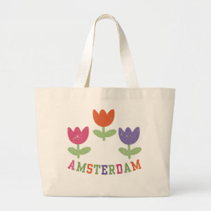 Bolso De Tela Gigante Amsterdam Tulips