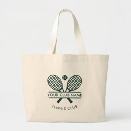 Bolso De Tela Gigante Añadir tu nombre de club Iconos de tenis Verde