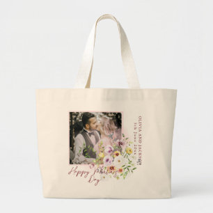 Bolso De Tela Gigante Añadir tu propia foto Personalizado Feliz Día de S