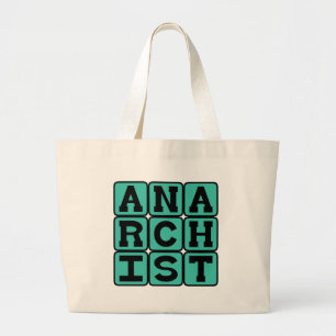 Bolso De Tela Gigante Anarquista, partidario del anarquismo
