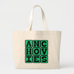 Bolso De Tela Gigante Anchoas, delicioso aderezo para ensaladas