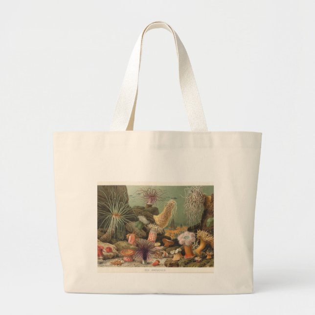 Bolso De Tela Gigante Anémonas de mar (Frente)