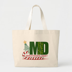 Bolso De Tela Gigante Anestesiólogo MERRY CHRISTMAS