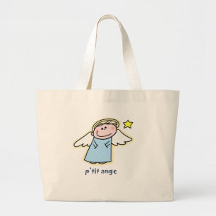 Bolso De Tela Gigante Ange pequeno (poco ángel en francés)