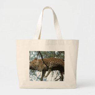 Bolso De Tela Gigante Anillo de leopardo en el árbol