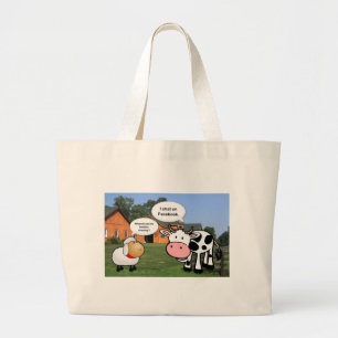 Bolso De Tela Gigante Animales de granja lindo personalizado divertido c