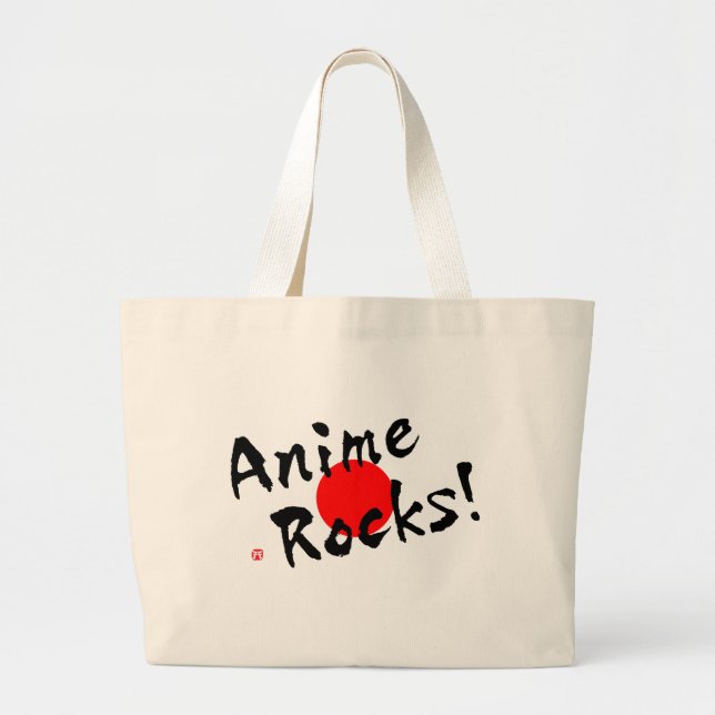 Bolso De Tela Gigante ¡Anime Rocks! (Frente)