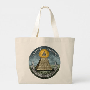 Bolso De Tela Gigante Annuit Coeptis - el ojo omnipresente