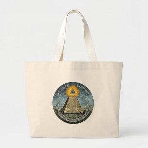 Bolso De Tela Gigante Annuit Coeptis - el ojo omnipresente