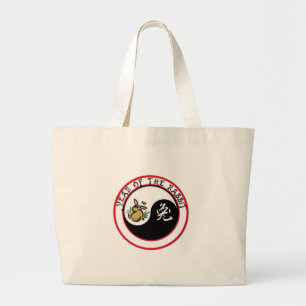 Bolso De Tela Gigante Año del Conejo - yinyang