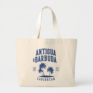 Bolso De Tela Gigante Antigua y Barbuda Palma del Caribe