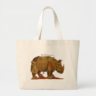 Bolso De Tela Gigante Antigüo rinoceronte durer
