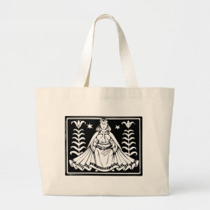 Bolso De Tela Gigante Antiguo Zodiaco Astrología Virgo Totebag