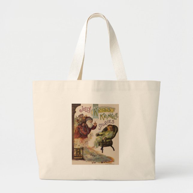 Bolso De Tela Gigante Antique Kris Kringle Sanga Claus (Frente)