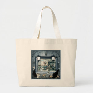 Bolso De Tela Gigante ANTON PIEK diseño de gad azul oscuro