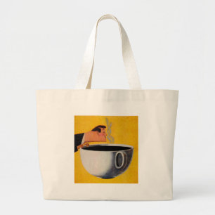 Bolso De Tela Gigante Anuncio de café de época