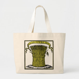 Bolso De Tela Gigante Anuncio de Café Francés Antiguo