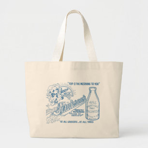 Bolso De Tela Gigante Anuncio de leche de época