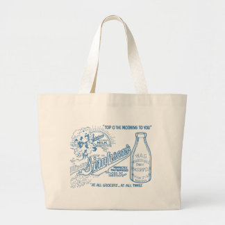 Bolso De Tela Gigante Anuncio de leche de época