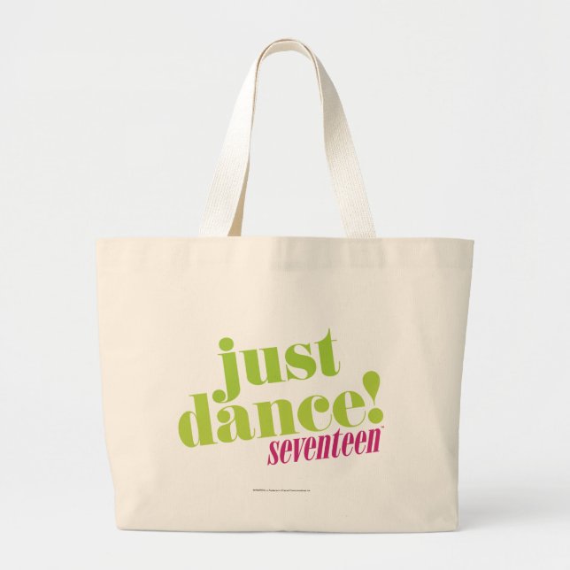 Bolso De Tela Gigante Apenas danza - verde (Frente)