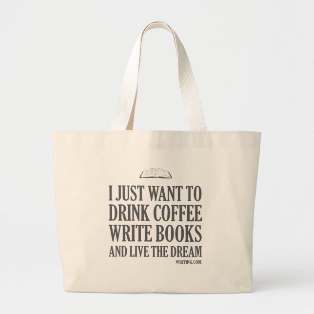 Bolso De Tela Gigante Apenas quiero… (Frente)