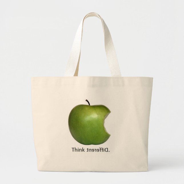 Bolso De Tela Gigante Apple (Frente)