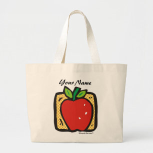 Bolso De Tela Gigante Apple fresco