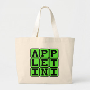 Bolso De Tela Gigante Appletini, martini con sabor