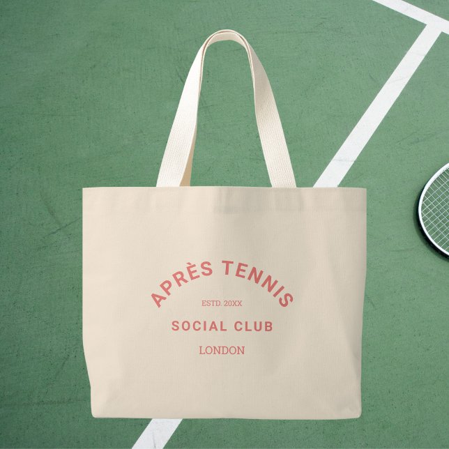 Bolso De Tela Gigante Après Tennis Social Club Cresta Rosa Personalizada (Subido por el creador)