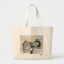 Bolso De Tela Gigante Apuntado