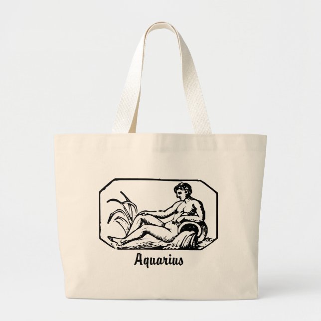 Bolso De Tela Gigante Aquarius (Frente)