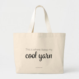 Bolso De Tela Gigante "Aquí es donde guardo tote enorme de mi hilado