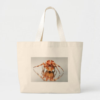 Bolso De Tela Gigante Araña cruzada en un espejo