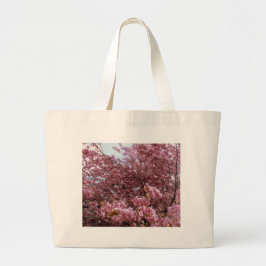 Bolso De Tela Gigante Árbol de flores rosadas