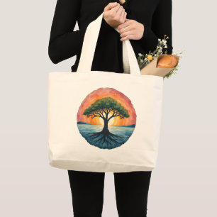 BOLSO DE TELA GIGANTE ÁRBOL DE LA VIDA