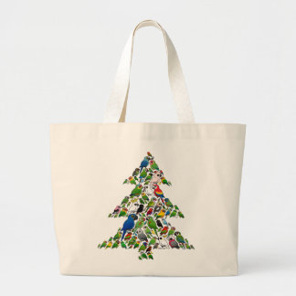 Bolso De Tela Gigante Árbol de Navidad de loros