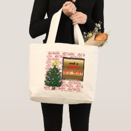 Bolso De Tela Gigante Árbol de Navidad Feliz Año Nuevo