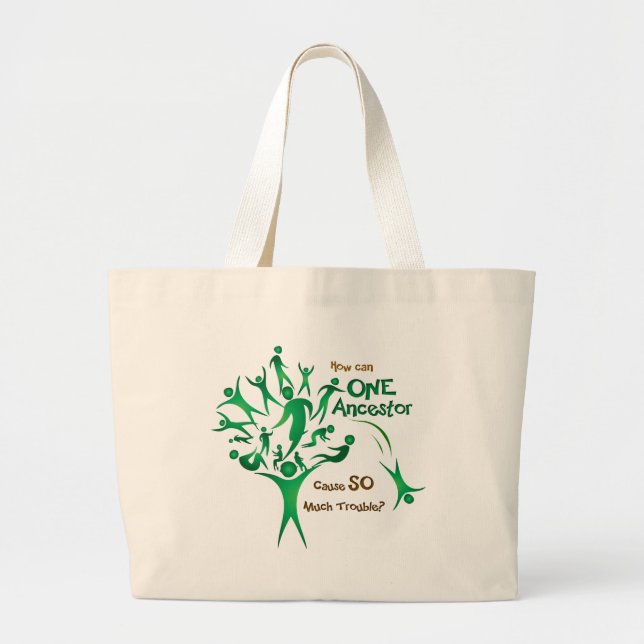 Bolso De Tela Gigante Árbol Un Ancestro (Frente)
