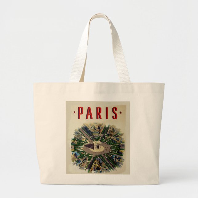 Bolso De Tela Gigante Arco de Triomphe París (Frente)