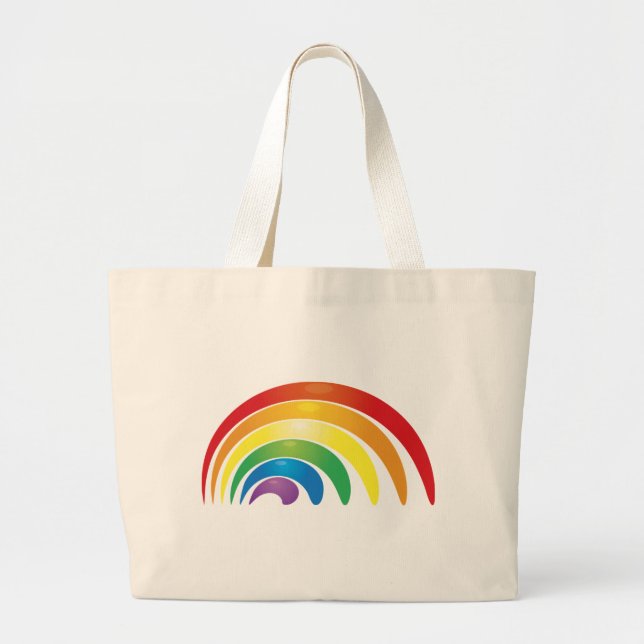 Bolso De Tela Gigante Arco iris (Frente)