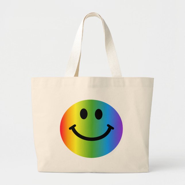 Bolso De Tela Gigante Arco iris (Frente)